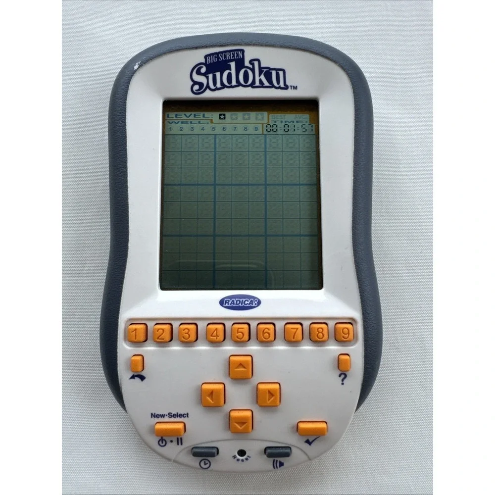 Radica BIG SCREEN SUDOKU Electronic Handheld‎ Travel Portable Game